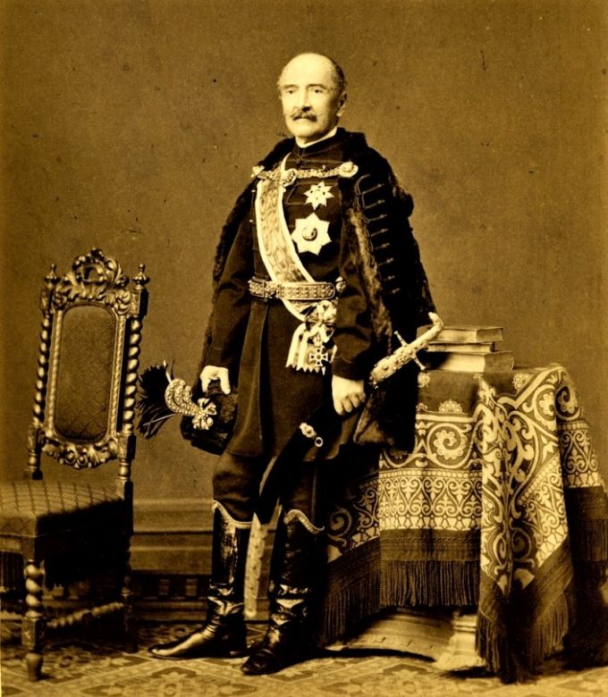 Gróf Mikó Imréről készült fotográfia, 1870. (Forrás: Erdélyi Digitális Adattár, Erdélyi Múzeum-Egyesület, A Mikó család képei)