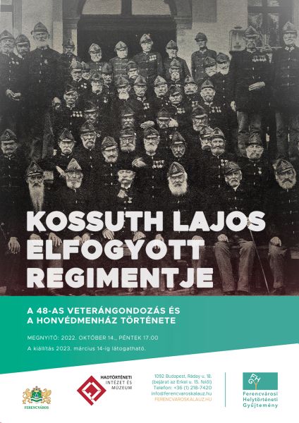 Az 1848/49-es forradalom és szabadságharc veteránjairól szóló kiállítás plakátja