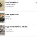 Első világháborús Facebook-oldalak