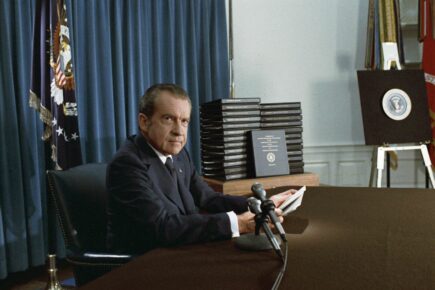 Richard Nixon 1974. április 29-én. Forrás: Wikipedia
