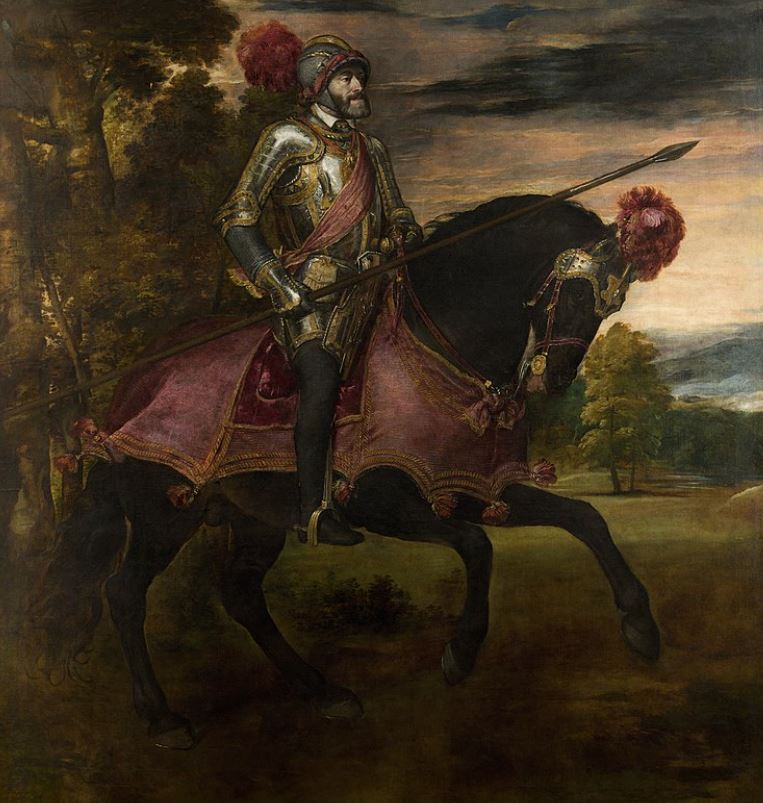 V. Károly császár a mühlbergi csatában (Kép forrása: Wikimedia Commons)