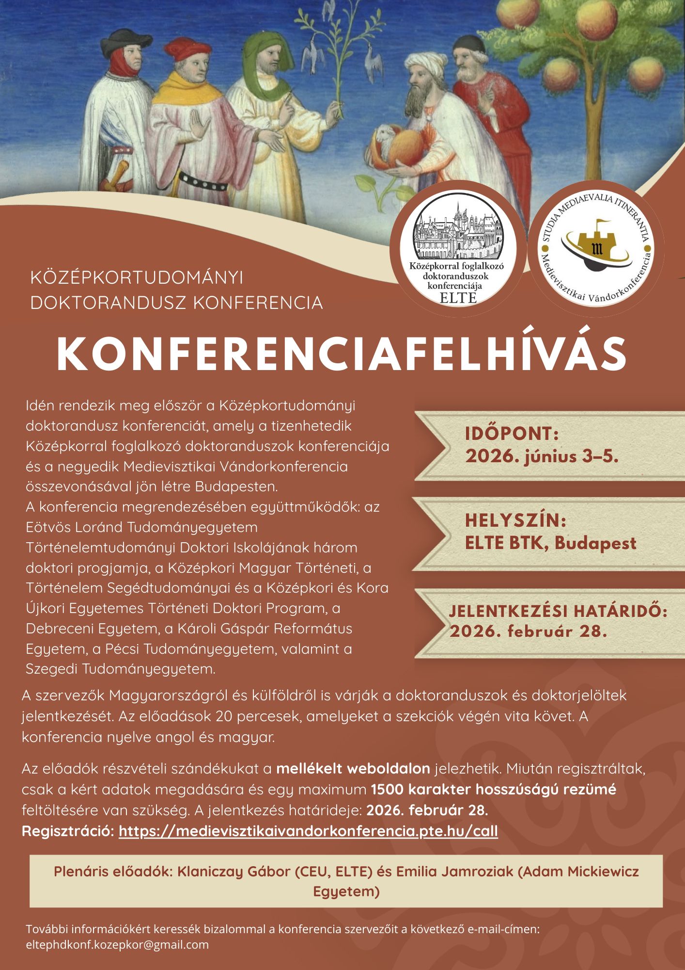 K&ouml;z&eacute;pkordtudom&aacute;nyi doktorandusz konferencia felh&iacute;v&aacute;sa - bor&iacute;t&oacute;